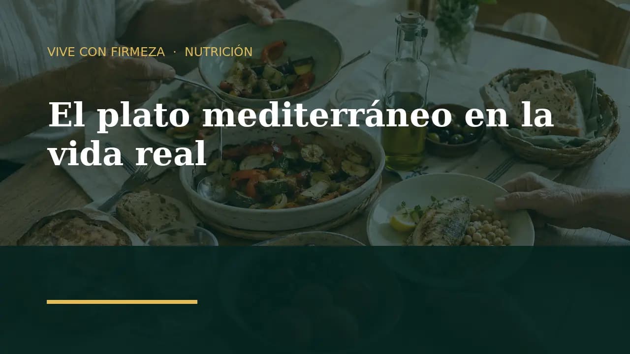 Mesa de alimentación mediterránea compartida