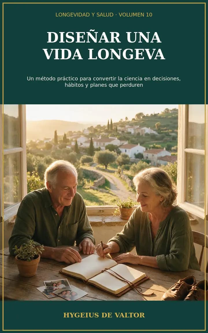 Cubierta fotográfica de Diseñar una vida longeva con una pareja planificando sus próximos años